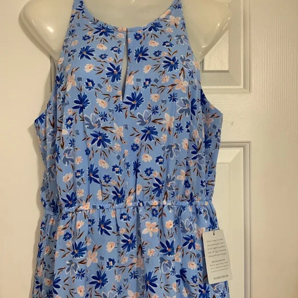 VINCE CAMUTO BLUE MULTICOLORED DRESS. SIZE- 10P - Picture 6 of 10